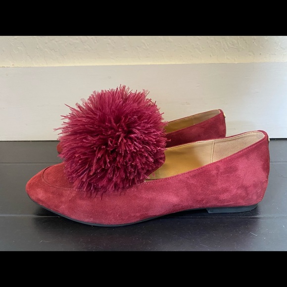 Burgundy Michel Kors Flats - Picture 4 of 4